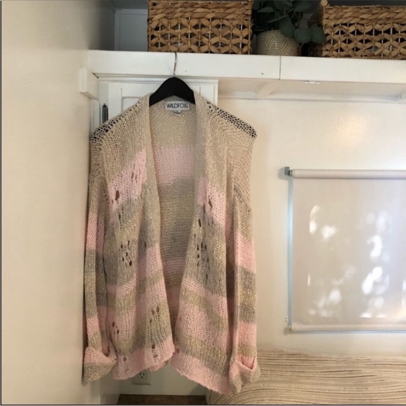 WILDFOX Yara Distressed Dolman Cardigan - Picture 4 of 11